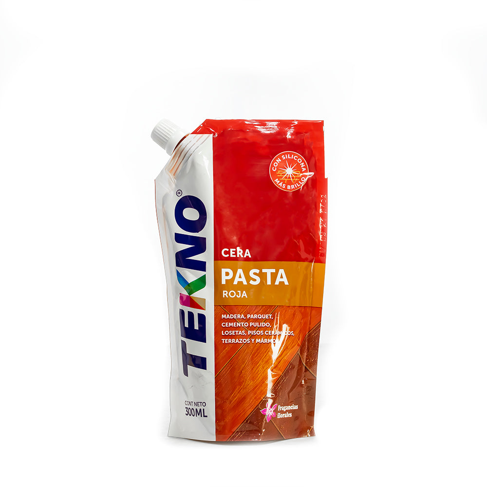 Cera en pasta roja doypack 300 ml tekno