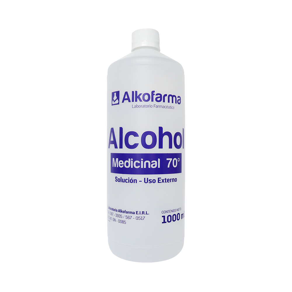 Alcohol medicinal 70 x 1000 ml alkofarma