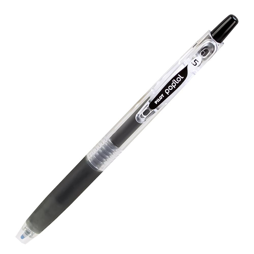 Lapicero negro pop'lol BL-PL 5 tinta gel Pilot