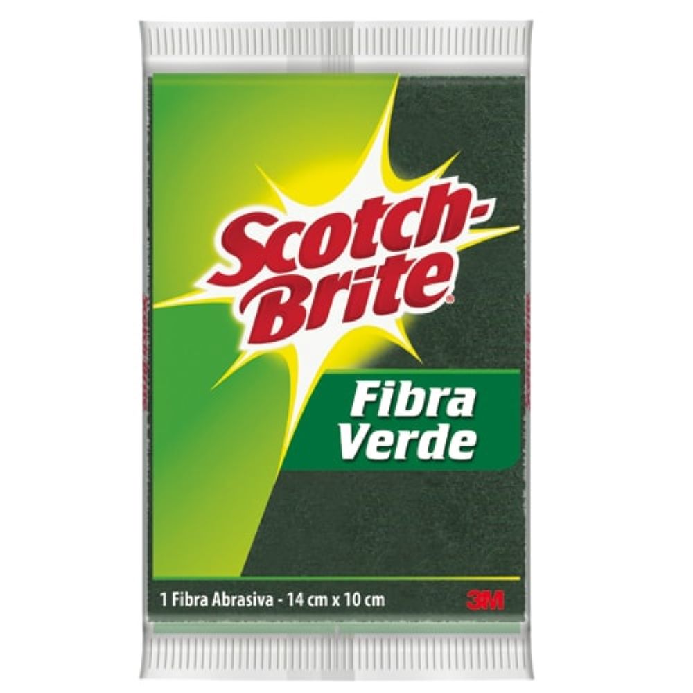 Esponja fibra verde x 18 unidades x caja Scotch-Brite