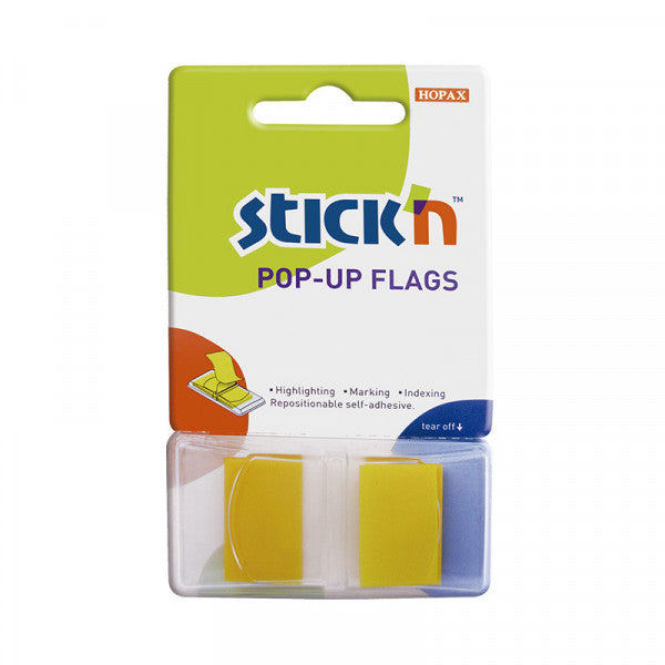 Banderitas adhesivo amarillo x 50 uni Stick In