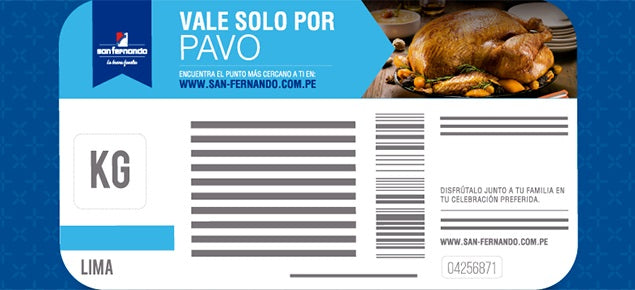 Vale de pavo 7kg San Fernando