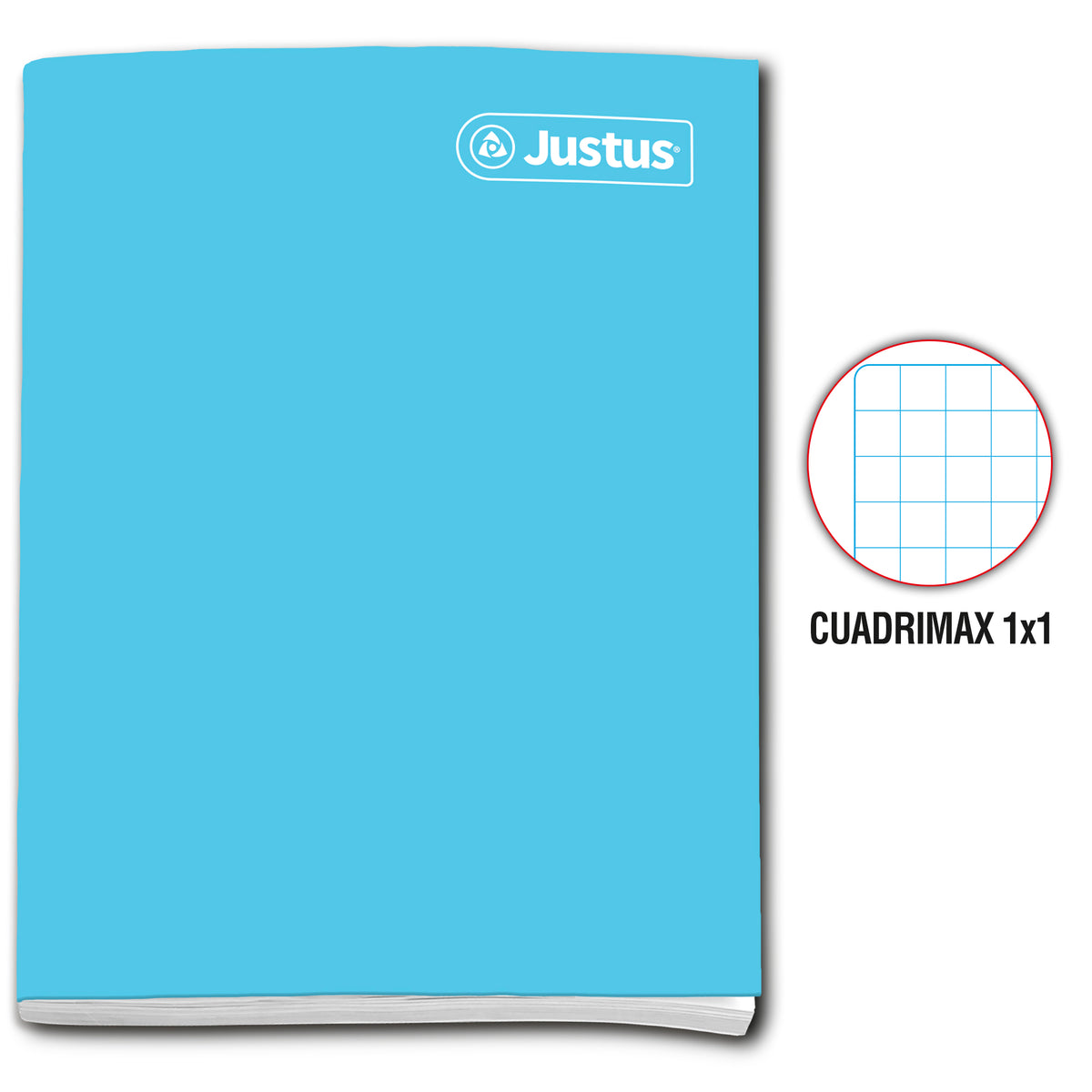 Cuaderno cuadrimax 1x1 84 hojas colores surtidos Justus