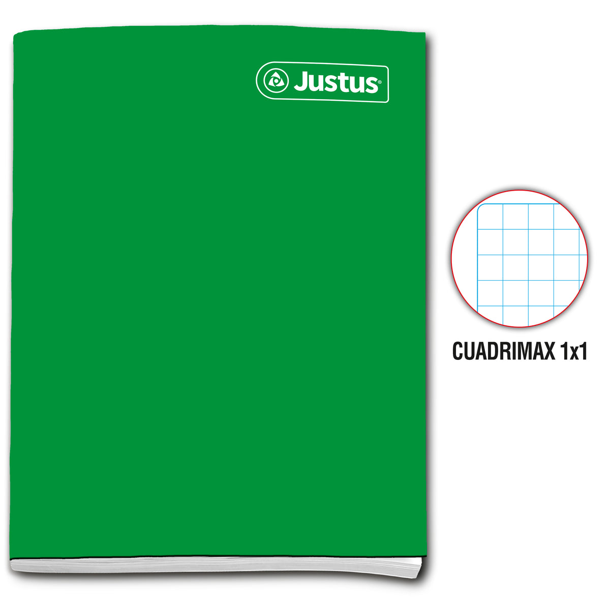 Cuaderno cuadrimax 1x1 84 hojas colores surtidos Justus