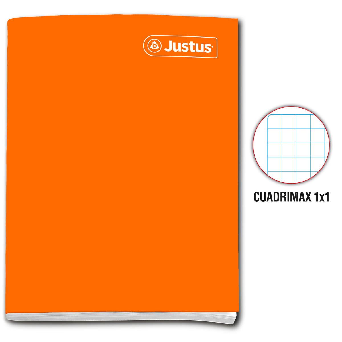 Cuaderno cuadrimax 1x1 84 hojas colores surtidos Justus