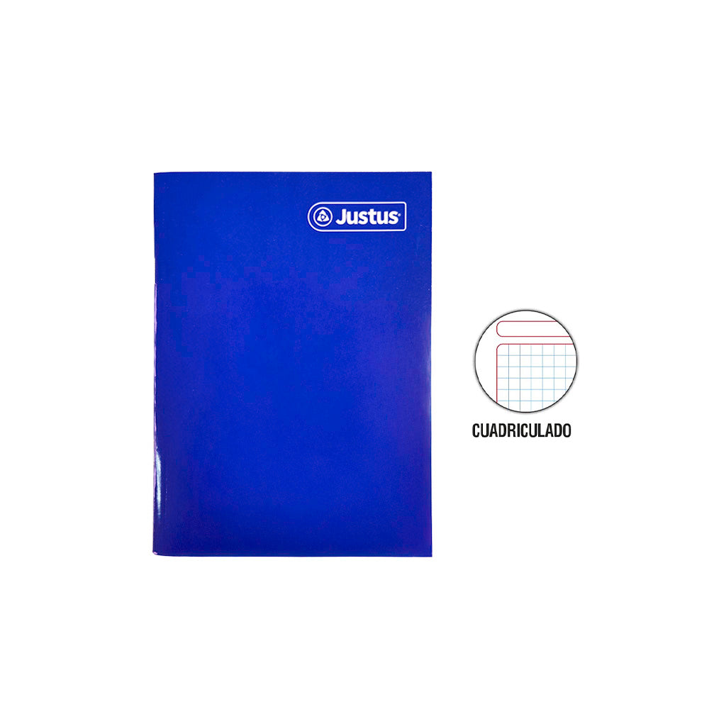 Cuaderno engrapado cuadriculado A5 80 hojas Justus