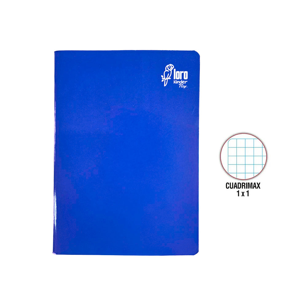 Cuaderno engrapado cuadrimax 1x1 A4 80 hojas Loro