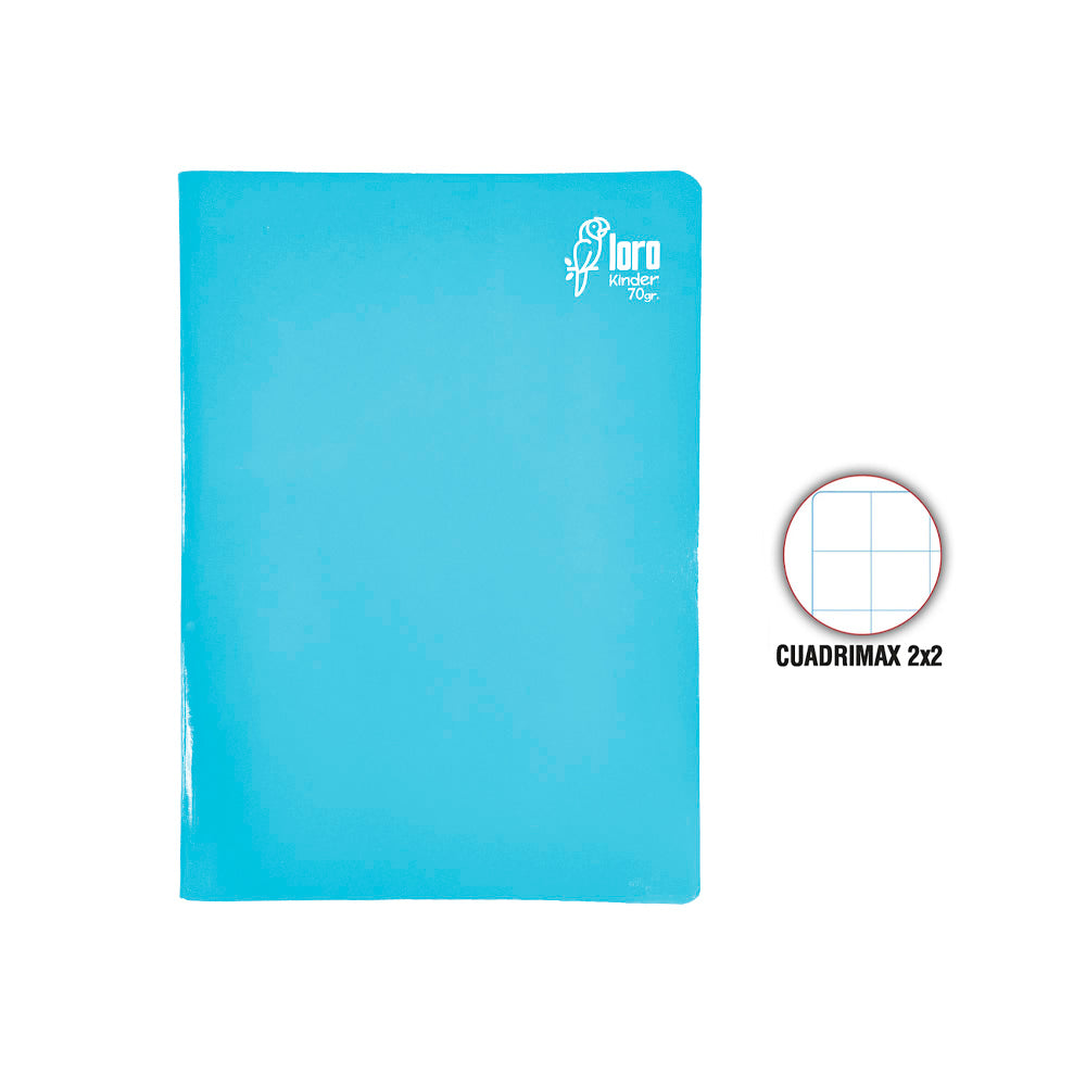 Cuaderno engrapado cuadrimax 2x2 A4 80 hojas Loro