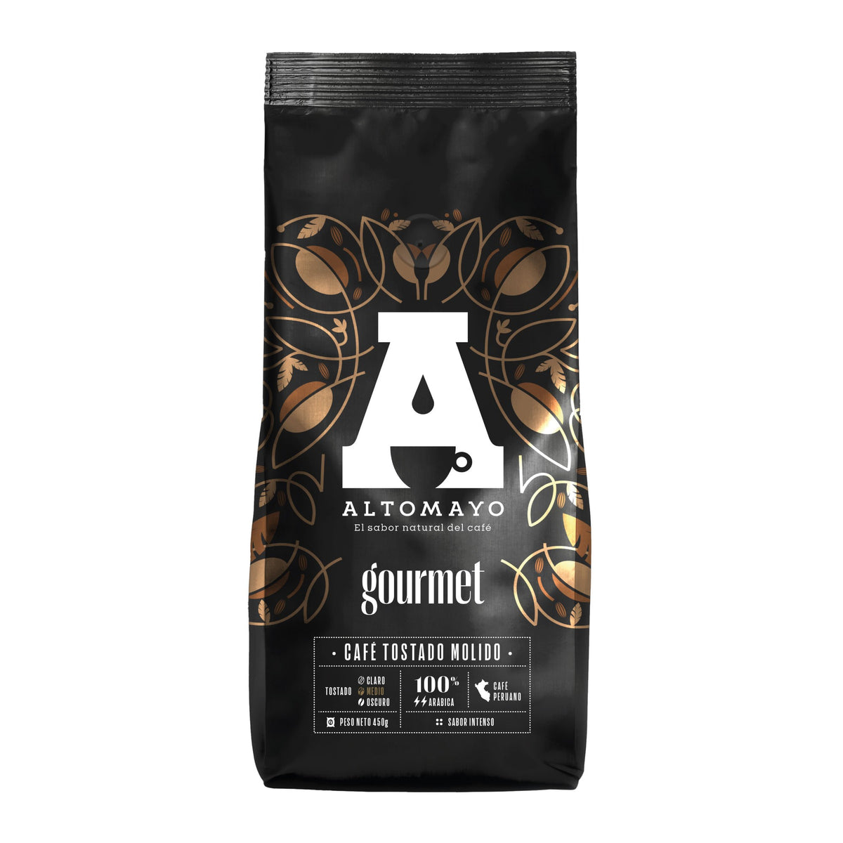 Café tostado molido gourmet para pasar 450 gr Altomayo