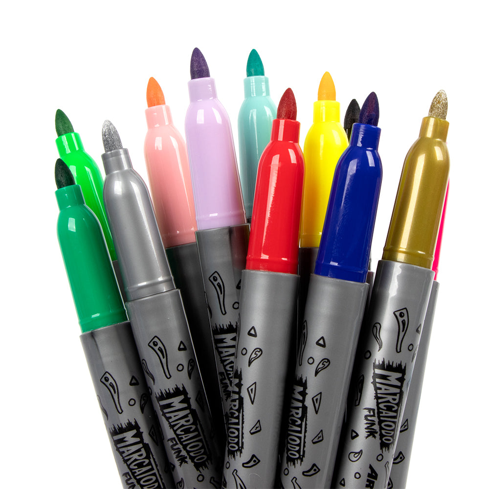 Marcador permanente marcatodo estuche x12 und funk Artesco
