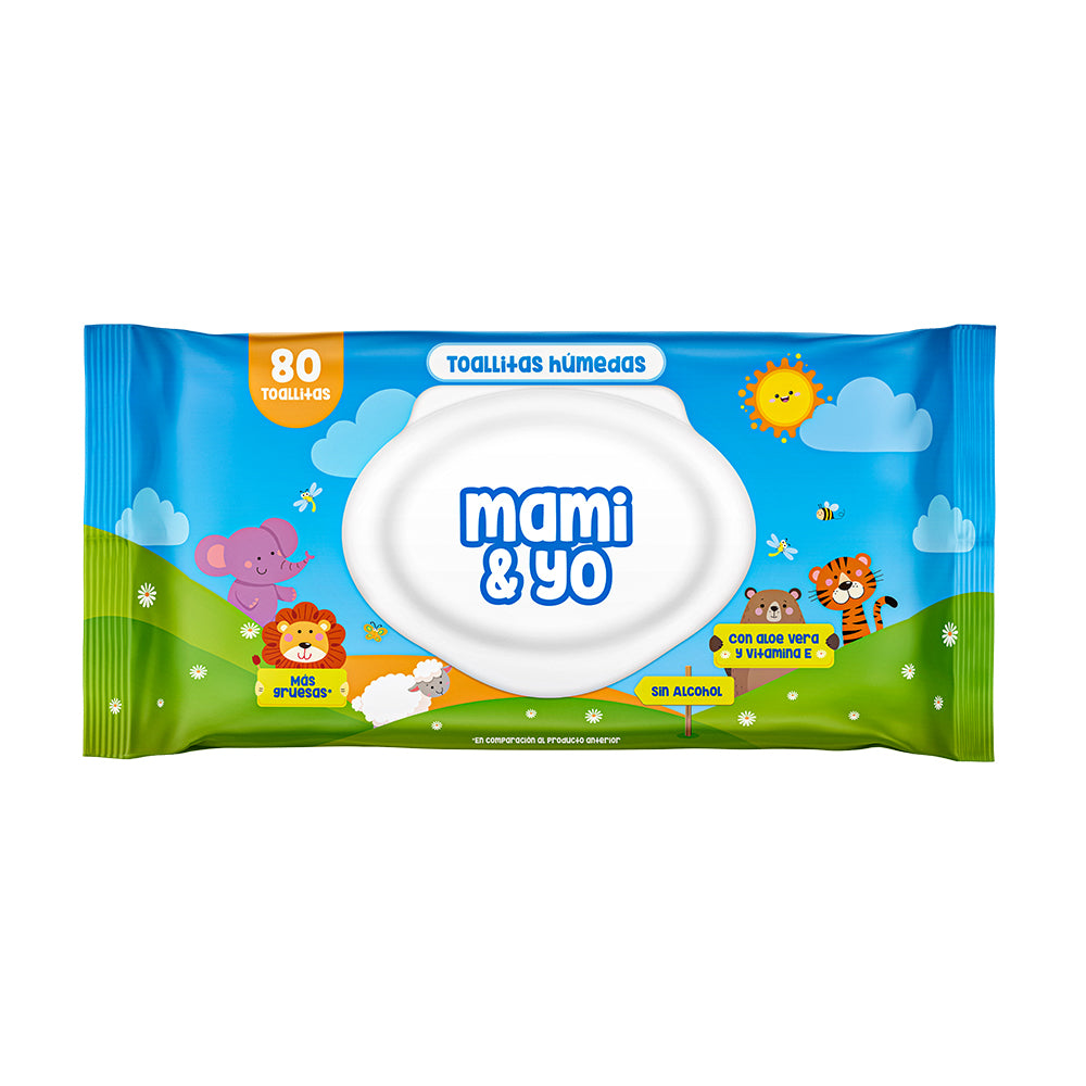 Toallitas húmedas Mami y Yo 80 Und