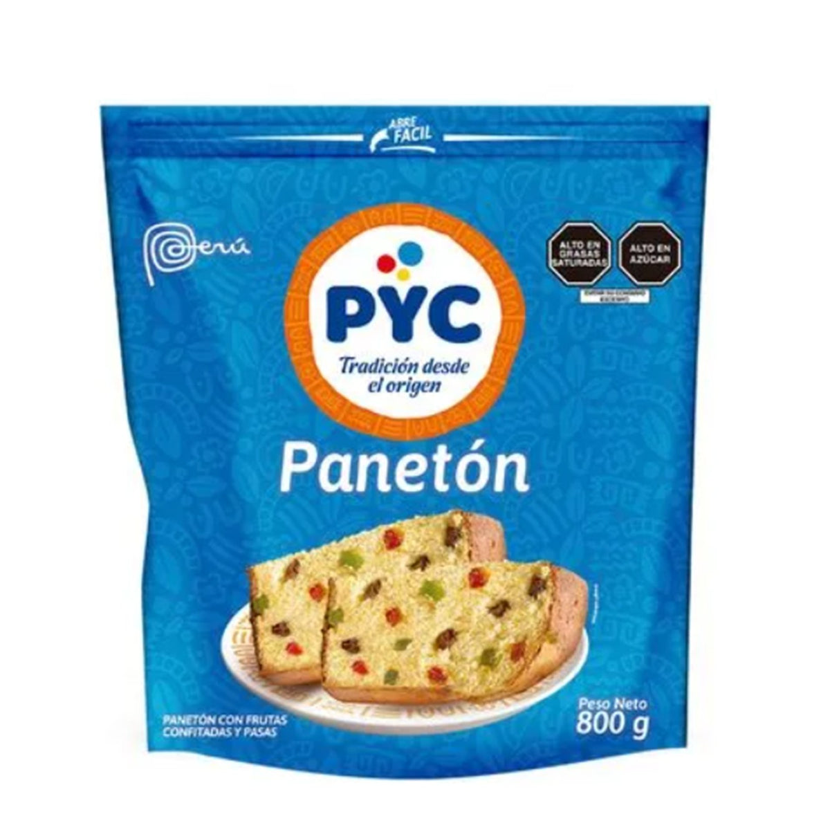 Panetón bolsa 800 gr PyC