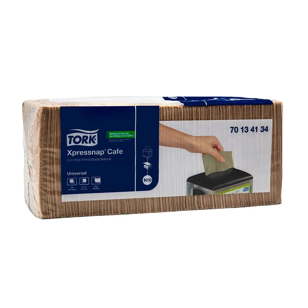 Servilleta Xpressnap café natural x500 und Tork