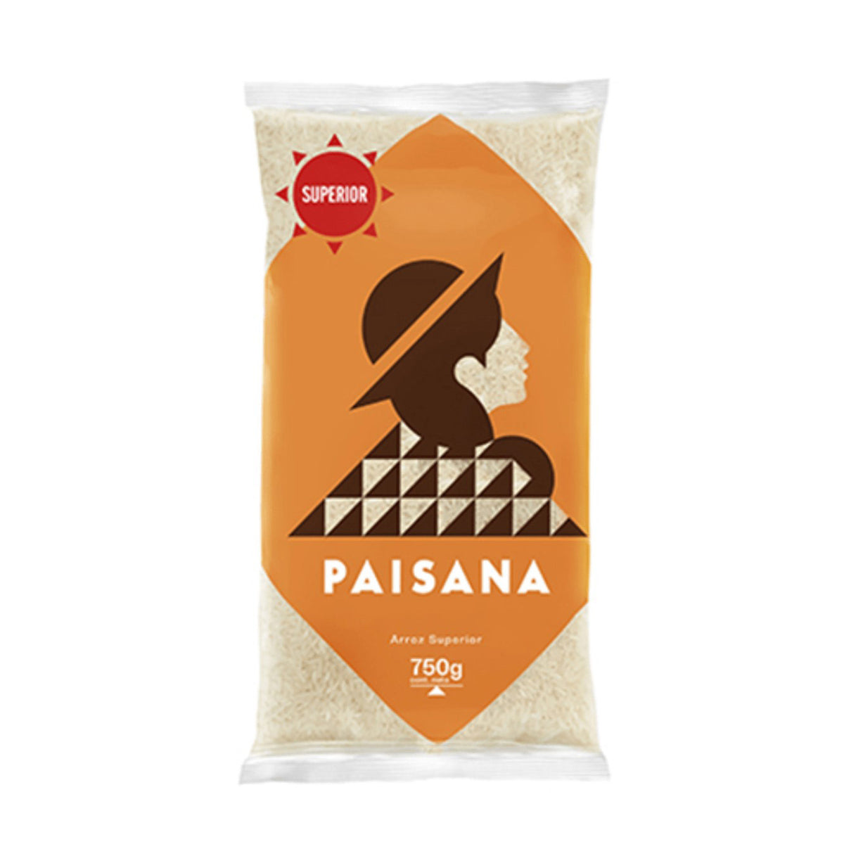 Arroz embolsado superior 0.75kg Paisana