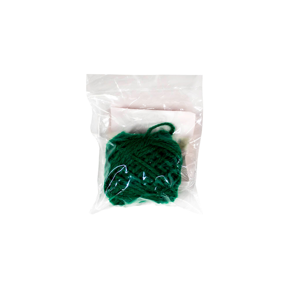 Lana gruesa ovillo verde x 10 gramos