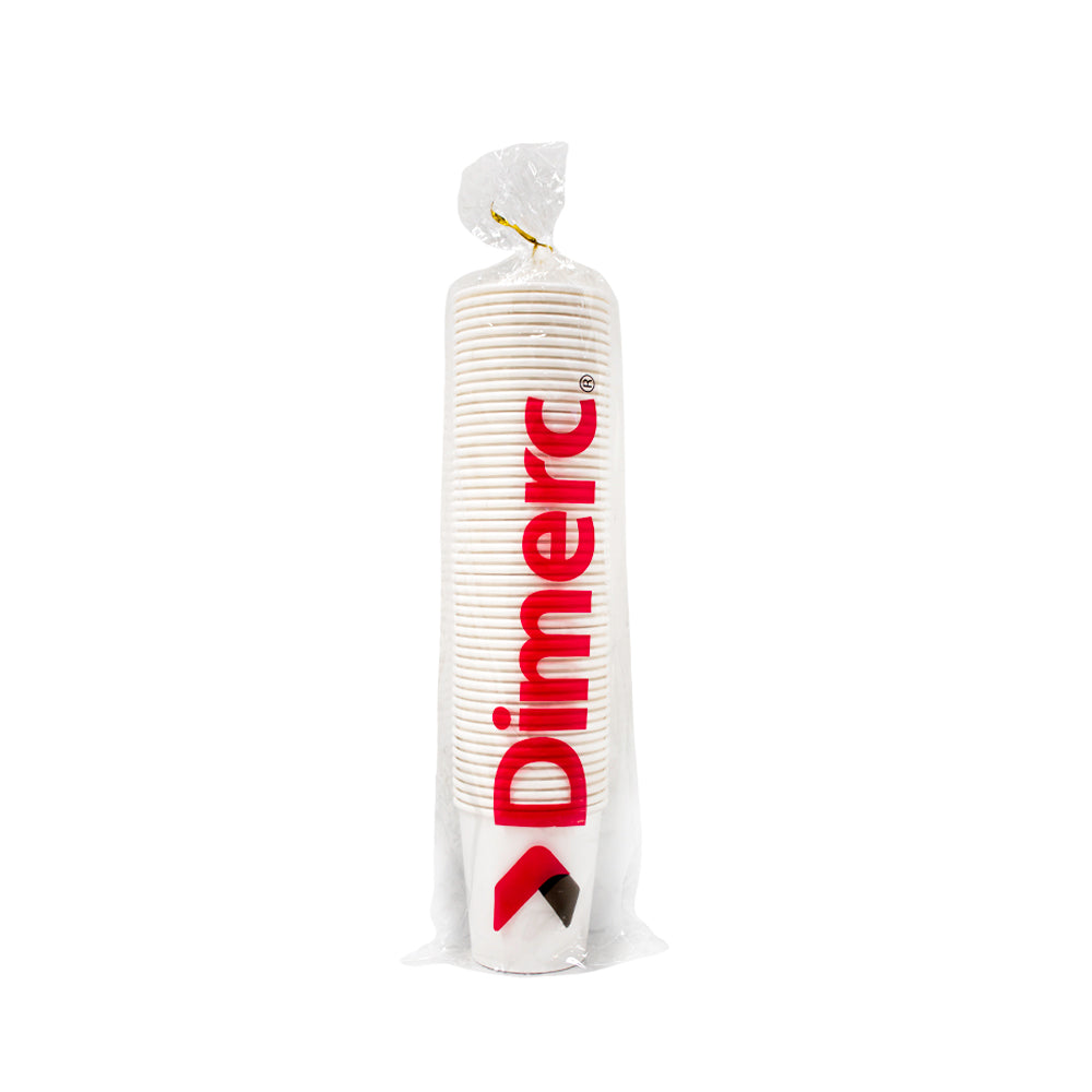 Vaso Polipapel blanco 6 oz paquete 50 unidades Dimerc
