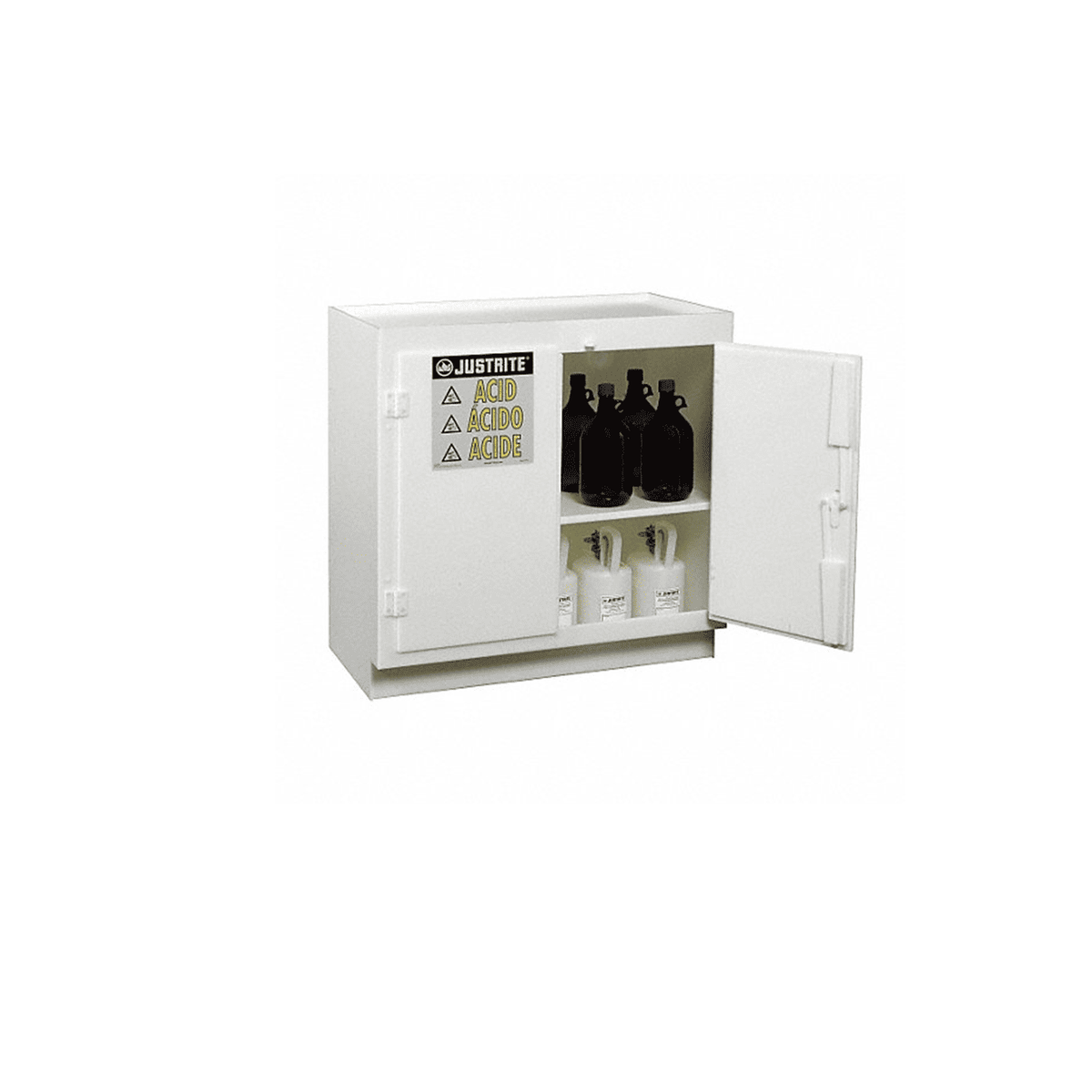 Gabinete de seguridad para almacenamiento de corrosivos 23 gal, color blanco