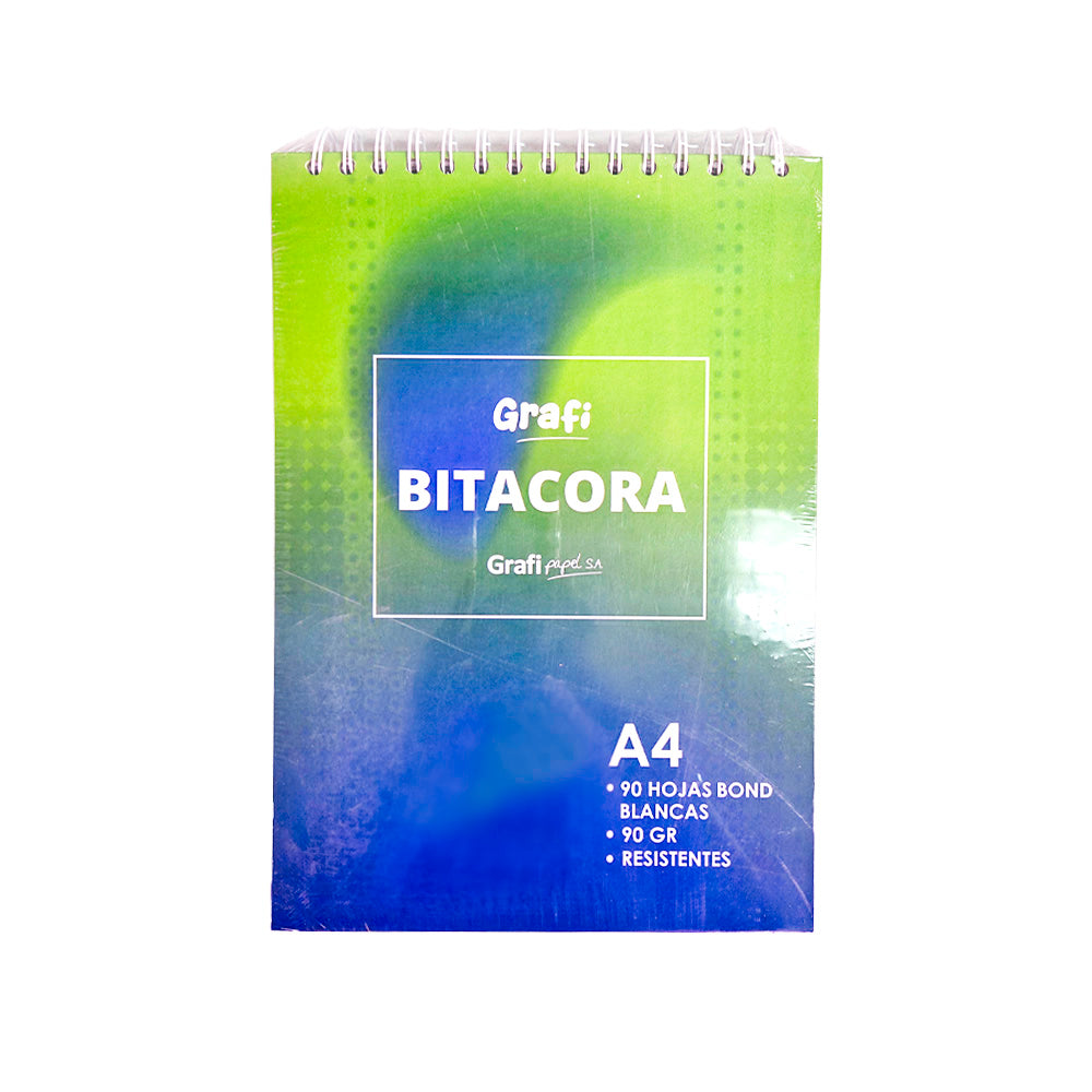 Block bitacora anillado A4 90 hojas 90 gr Grafipapel