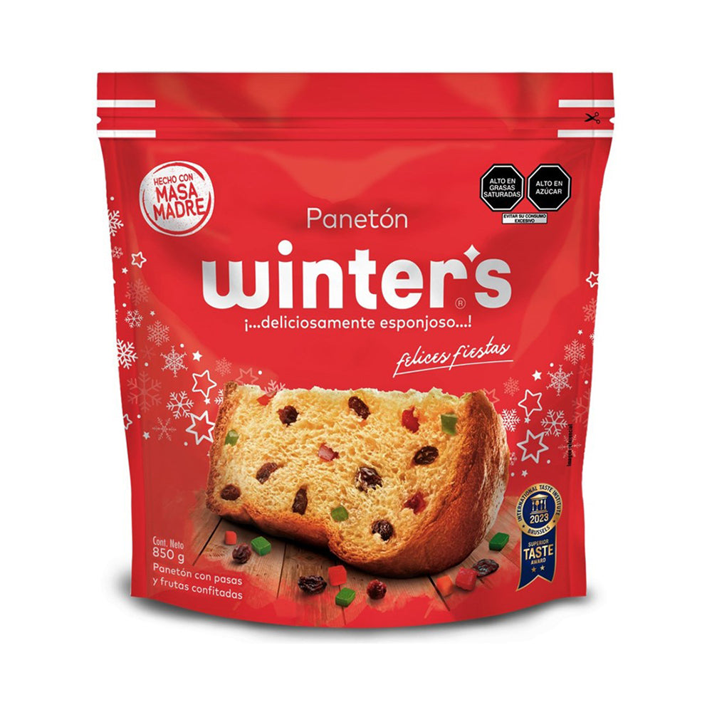 Panetón bolsa 850gr Winters