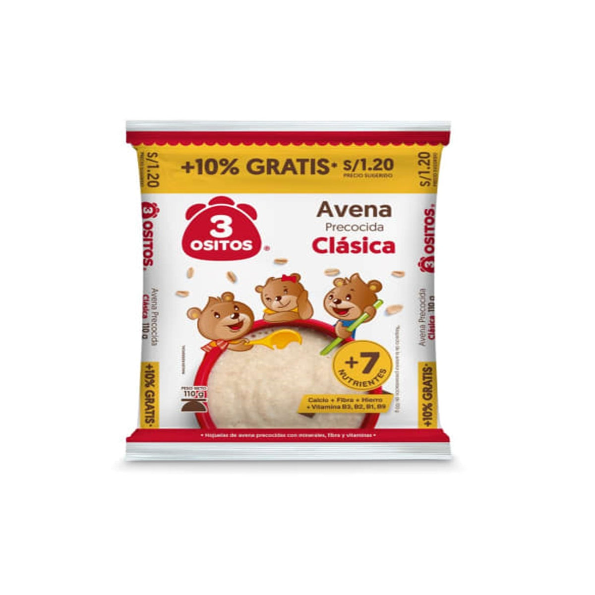 Avena clásica 110gr 3 Ositos