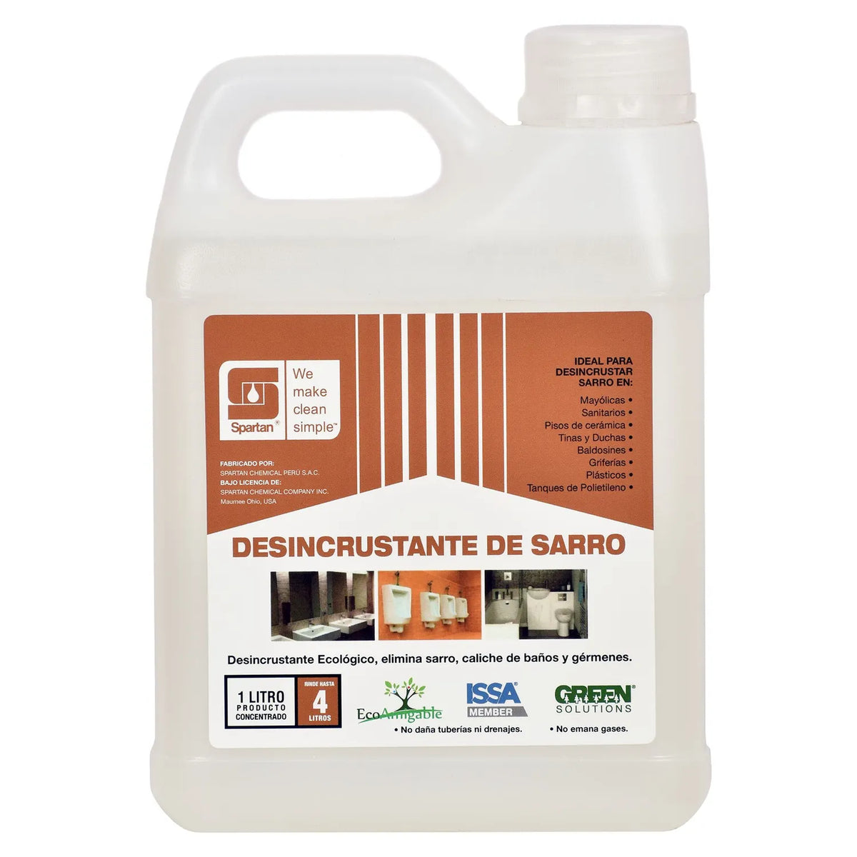 Desincrustante saca sarro 1lt Spartan