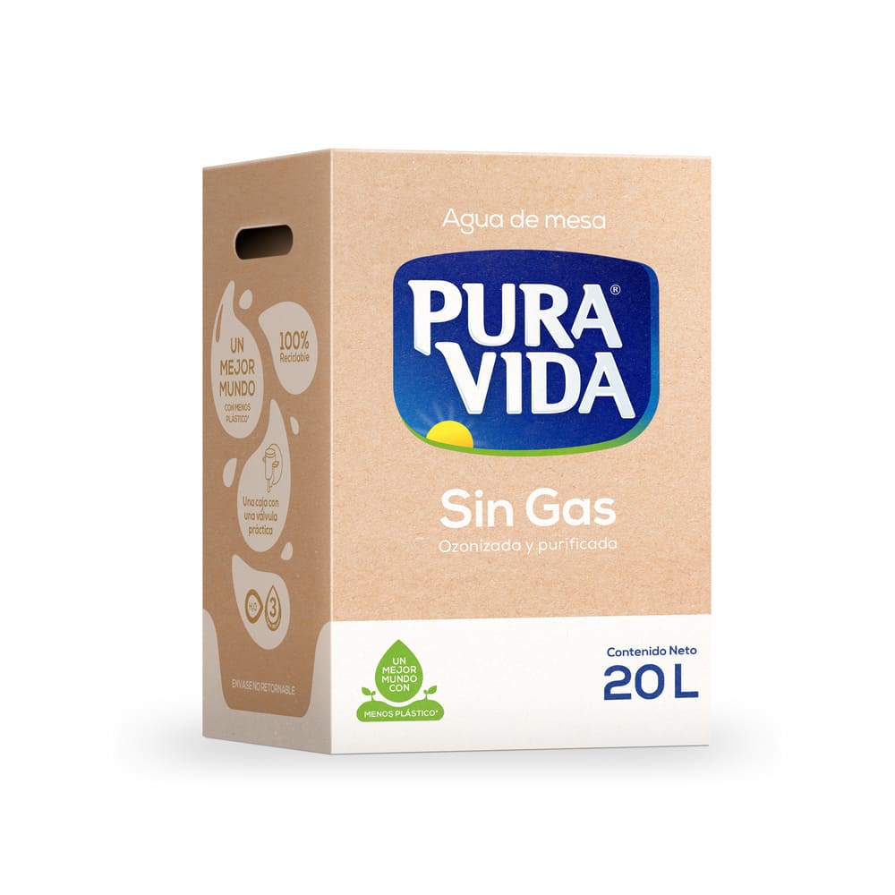 Agua de Mesa sin Gas Caja 20 Lt Pura Vida