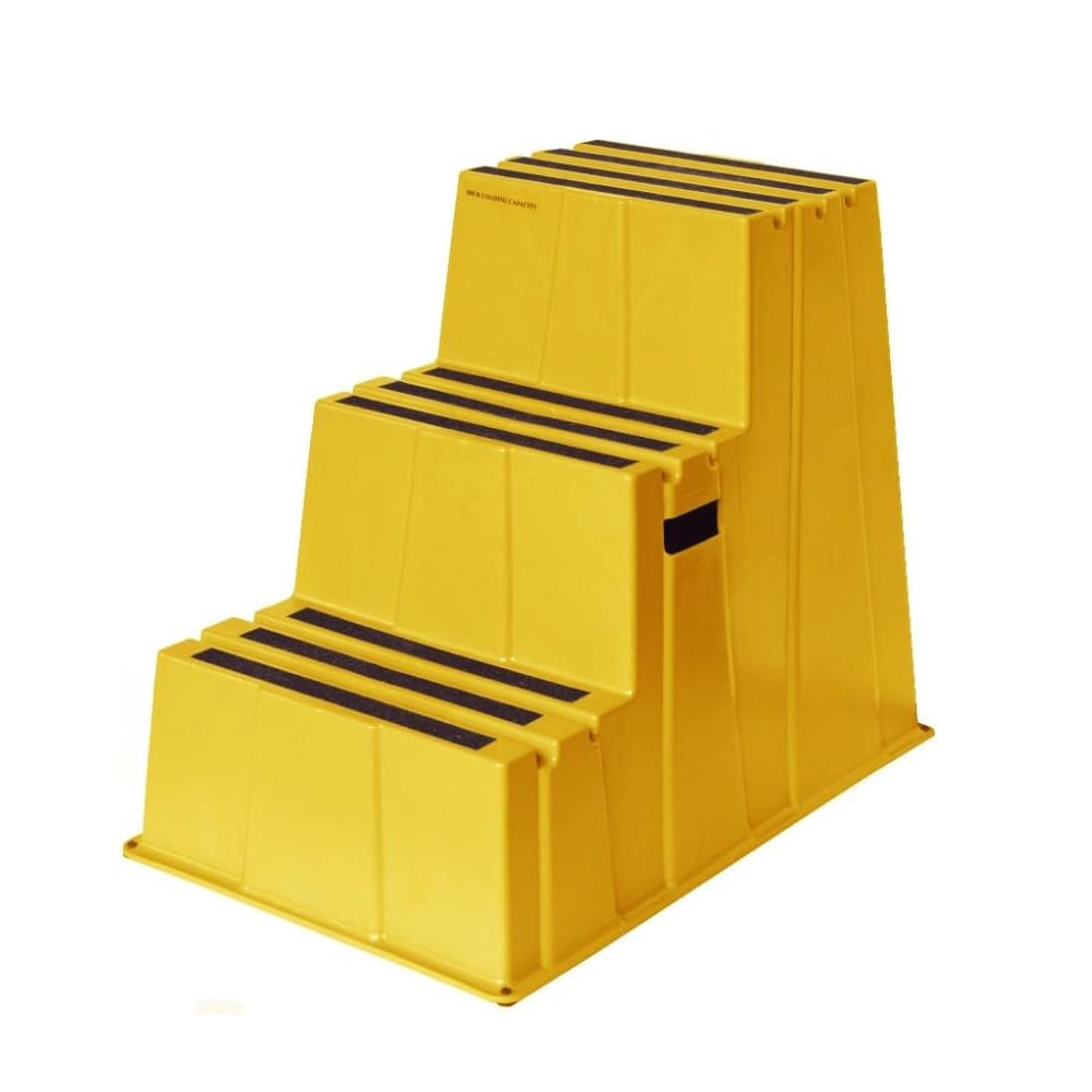Taburete plastico 3 pasos amarillo 6800-3 Dimerc