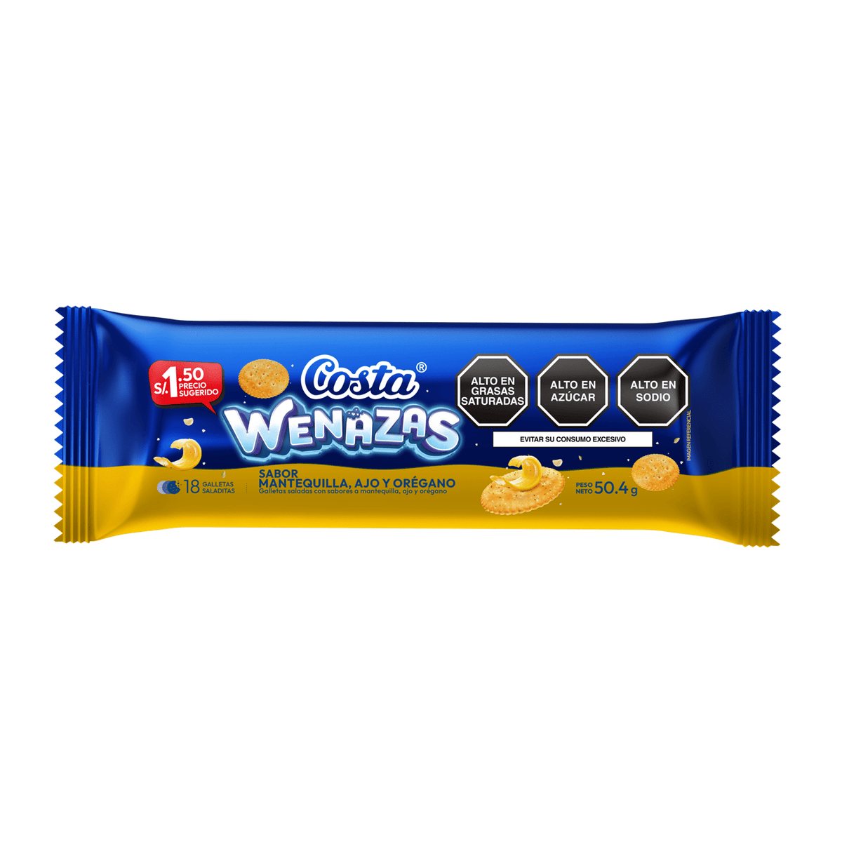 Galleta Wenazas taco 50.4 gr und Costa