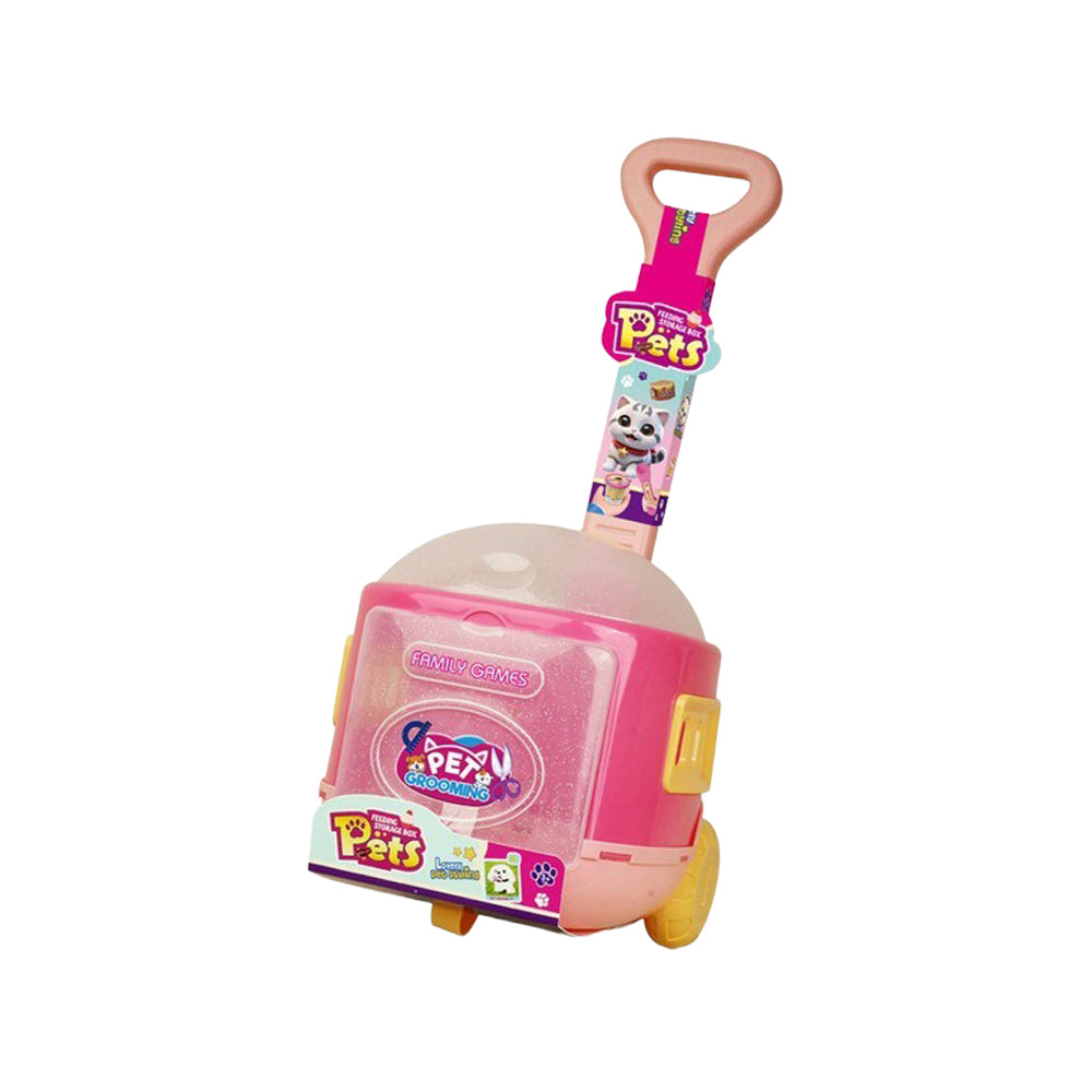 Carrito mochila de mascota con accesorios