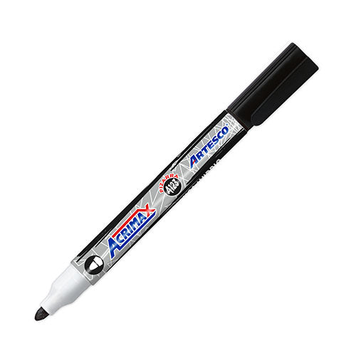 Plumón para pizarra punta gruesa Acrimax A123 negro