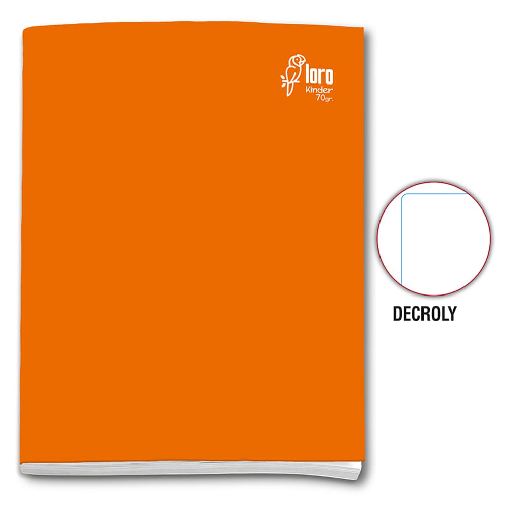 Cuaderno engrapado decroly A4x80 hojas Loro