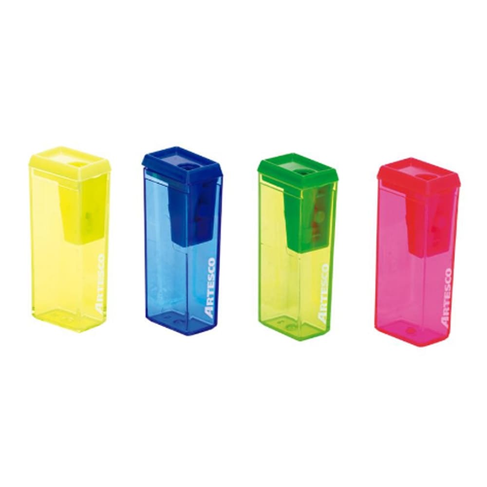 Tajador plástico simple con depósito rectangular 557 Artesco
