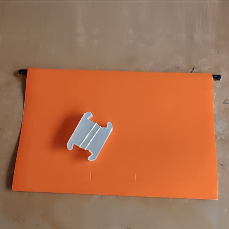 Folder colgante varilla oficio color naranja Genérico