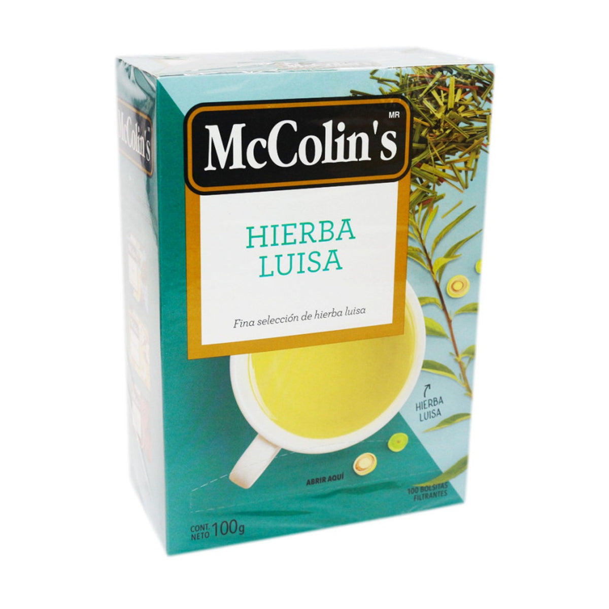 Hierba luisa caja x 100 un Mccolins