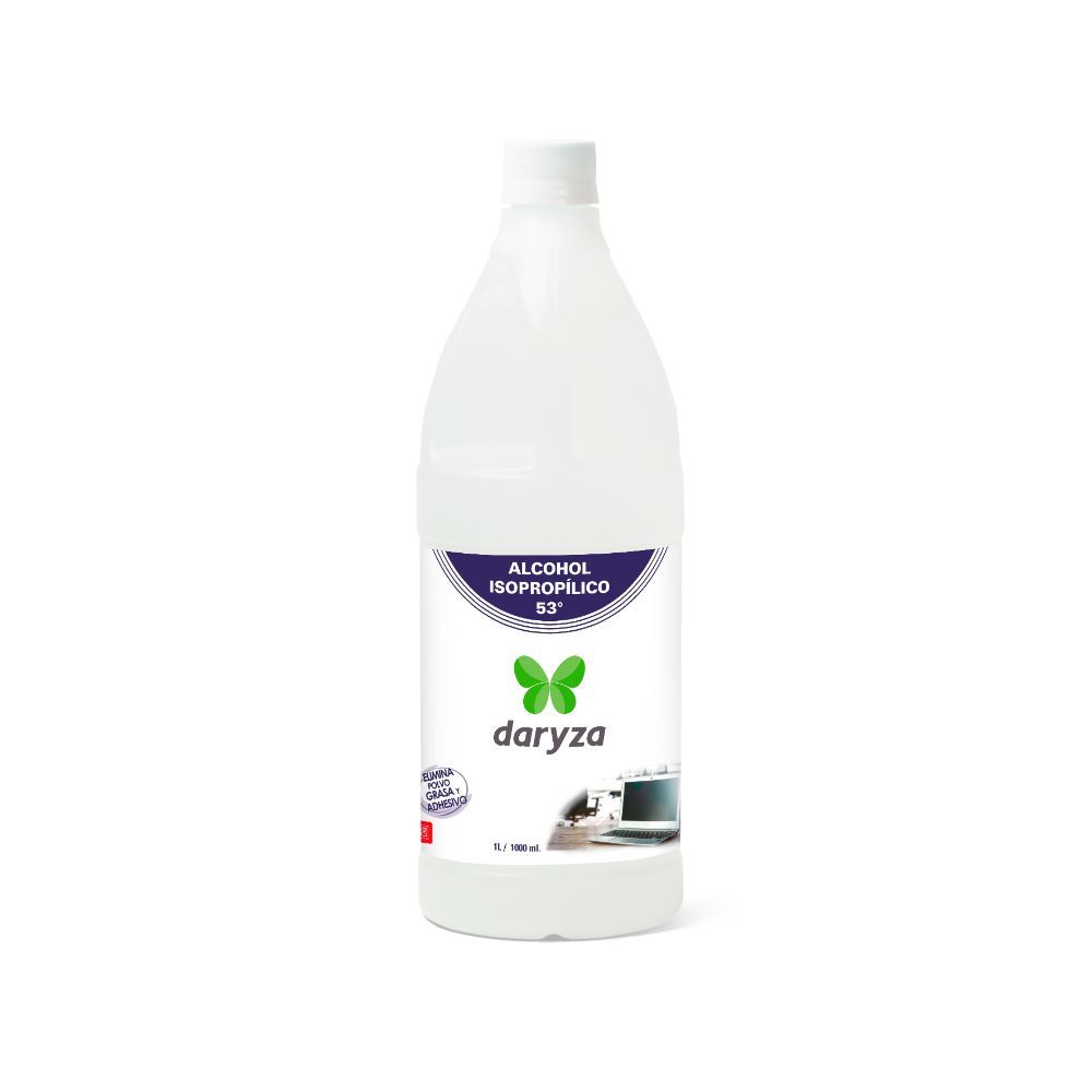Alcohol isopropilico 53% botella x 1lt Daryza