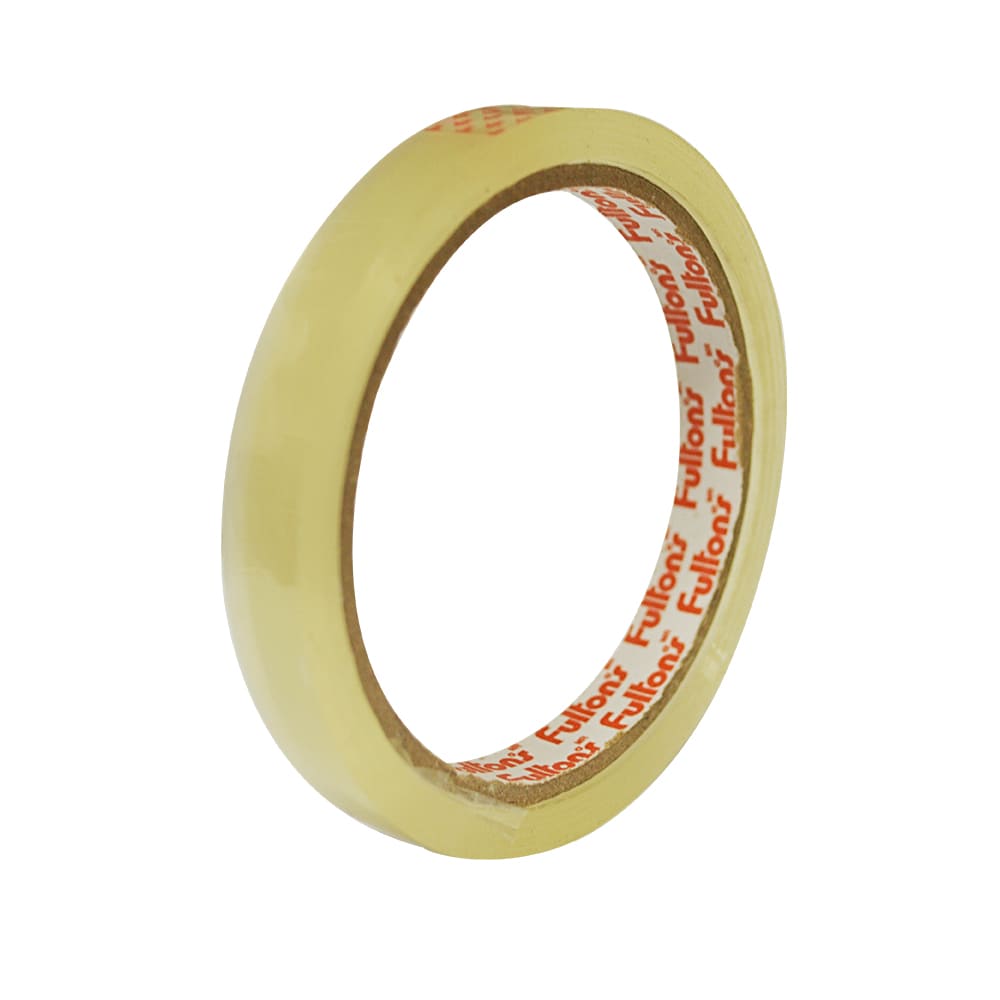 Cinta adhesiva cristalino 1/2" x 49 yardas Fultons