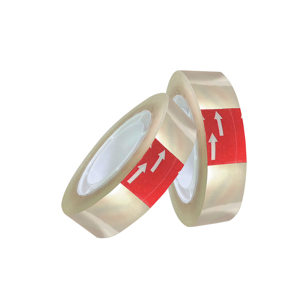 Cinta adhesiva cristalina 1/2 x 36 yardas tuco plástico Pegafan