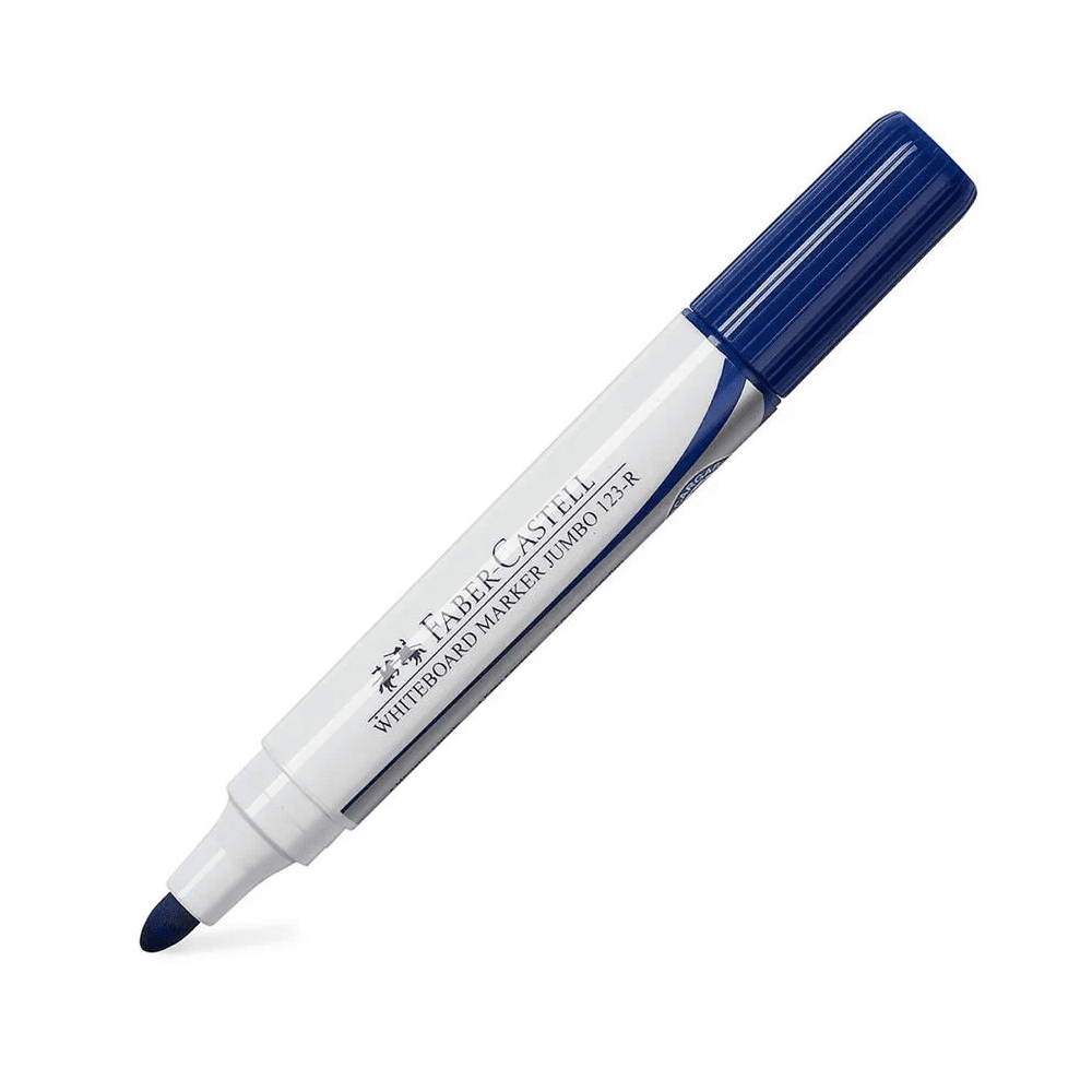 Plumón para pizarra punta gruesa 123-R azul jumbo