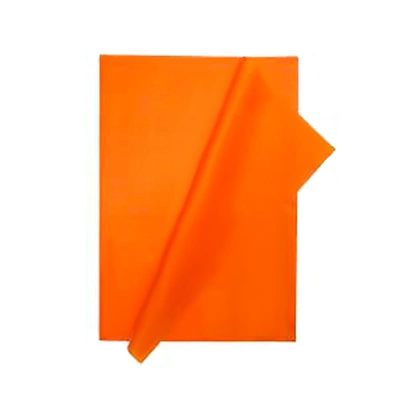 Papel seda naranja x 3 unidades