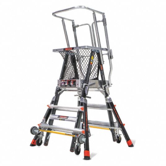 Escalera tipo jaula de 3 a 5ft. capacidad carga 375 libras