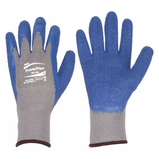 Guante con recubrimiento de látex talla L anticorte gris/azul Ansell