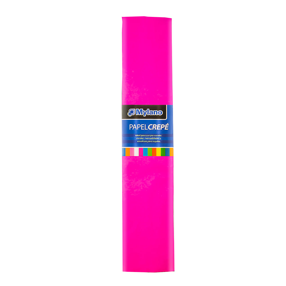 Papel crepé color fucsia 50x180 cm x 10 unidades