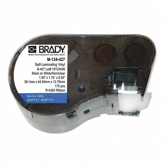 Cartucho negro/blanco brady m-134-427 brady