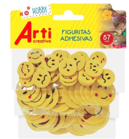 Figuras adhesivas motivacionales x57 und arti creativo