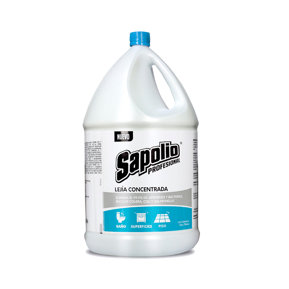 Lejia concentrada profesional 4.63% x 5kg sapolio