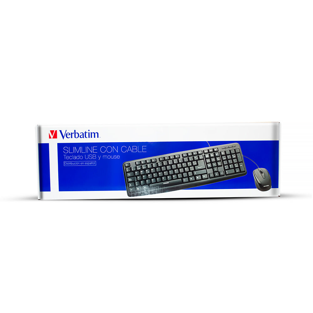Kit teclado + mouse wired optic black vb