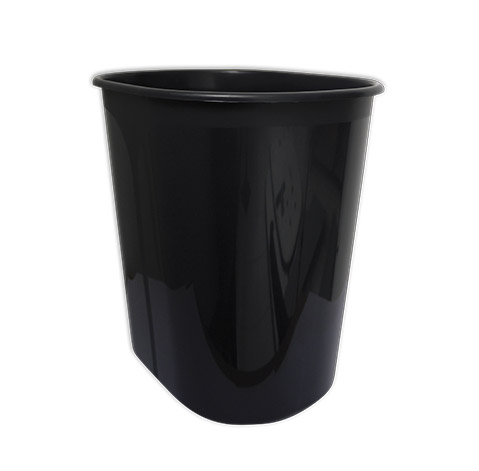 Papelera negro artesco