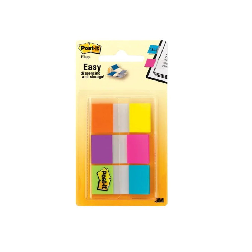 Post-it banderitas adhesivas colores brillantes 6 colores 2.3 cm x 4.3 cm