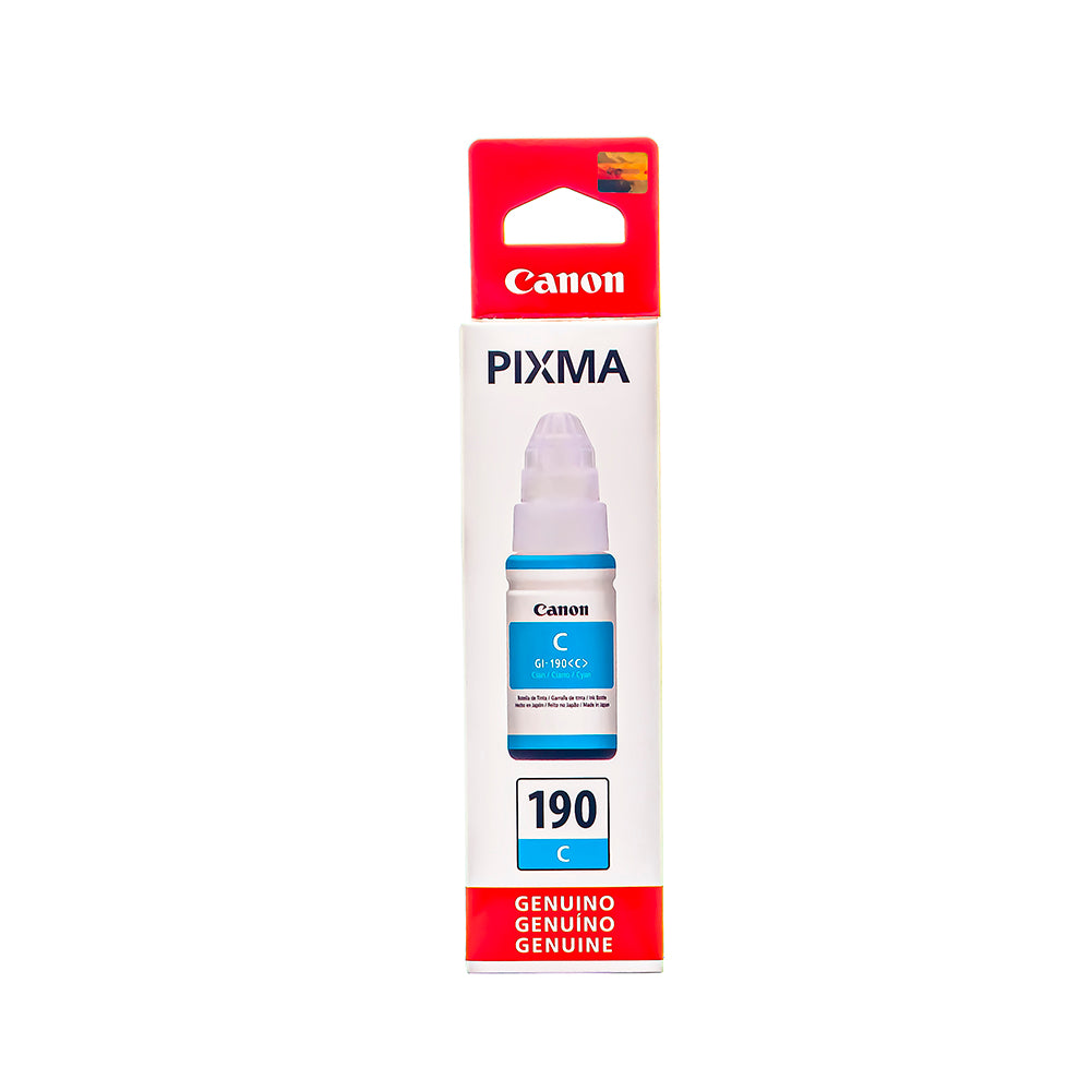 Botella GI 190 cyan pixma Canon