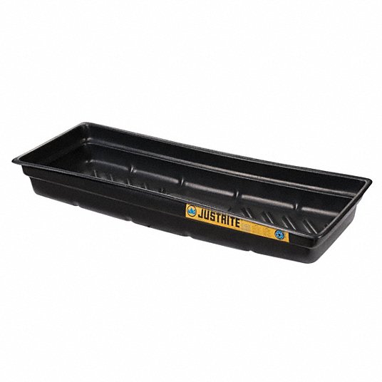 Bandeja para derrames 12gl polietileno negro Justrite 28715